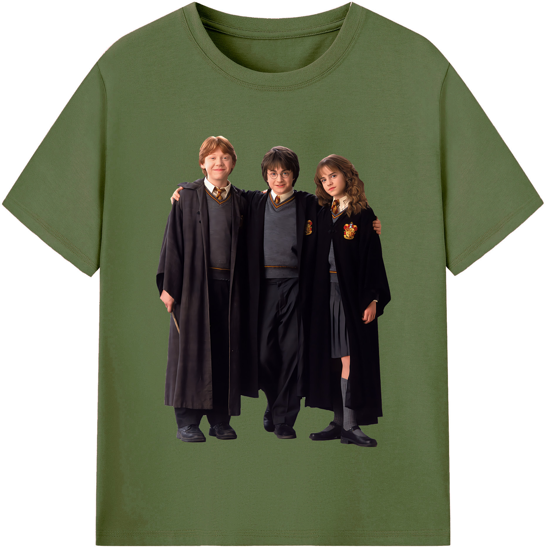 （画像用） Harry Potter ハリー・ポッターシリーズ 綿100％半袖Tシャツ（フロントプリント）